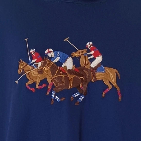 Polo Ralph Lauren Three Polo Pony Sweatshirt with Hood Preppy Embroidere… - Picture 2 of 11